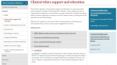 Centre's Research in Clinical Ethics